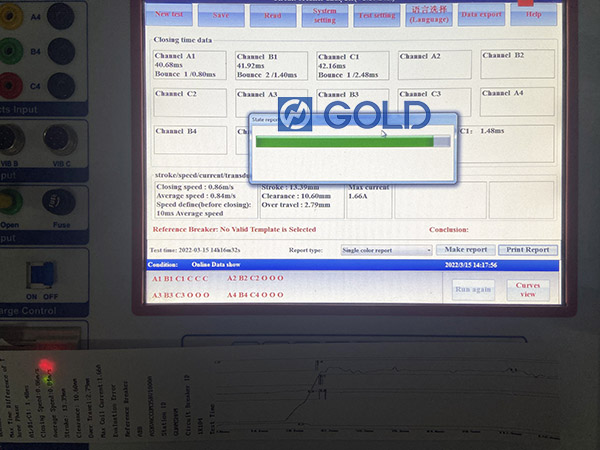 GDGK-307 Analisador de circuito totalmente automático Testador dinâmico de resistência ao contato dinâmico